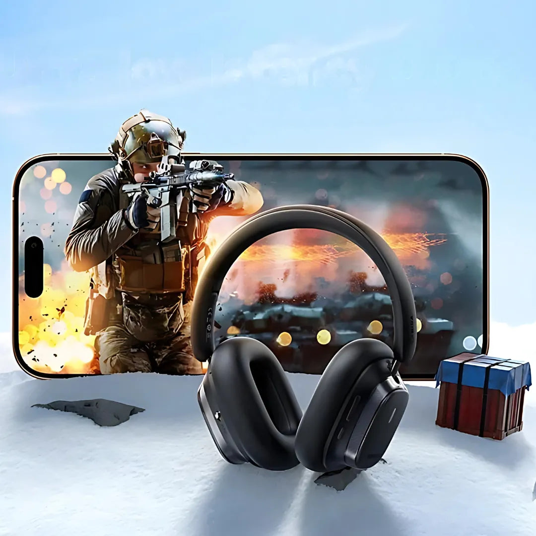 Baseus Bowie H1i Bluetooth Gaming Headset with 46dB ANC and 120h Battery Life