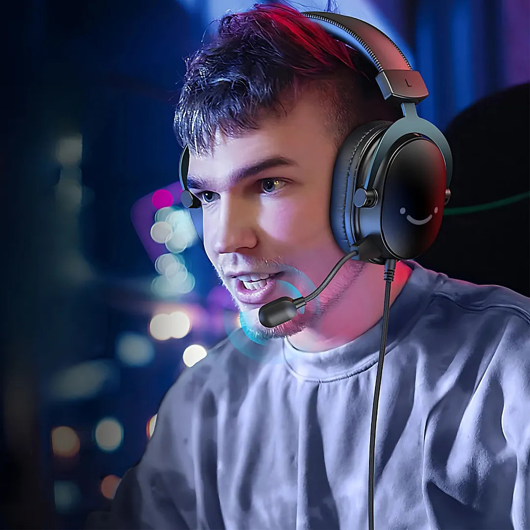 Fifine H9W Gaming Headset with 7.1 Surround Sound and Detachable Microphone