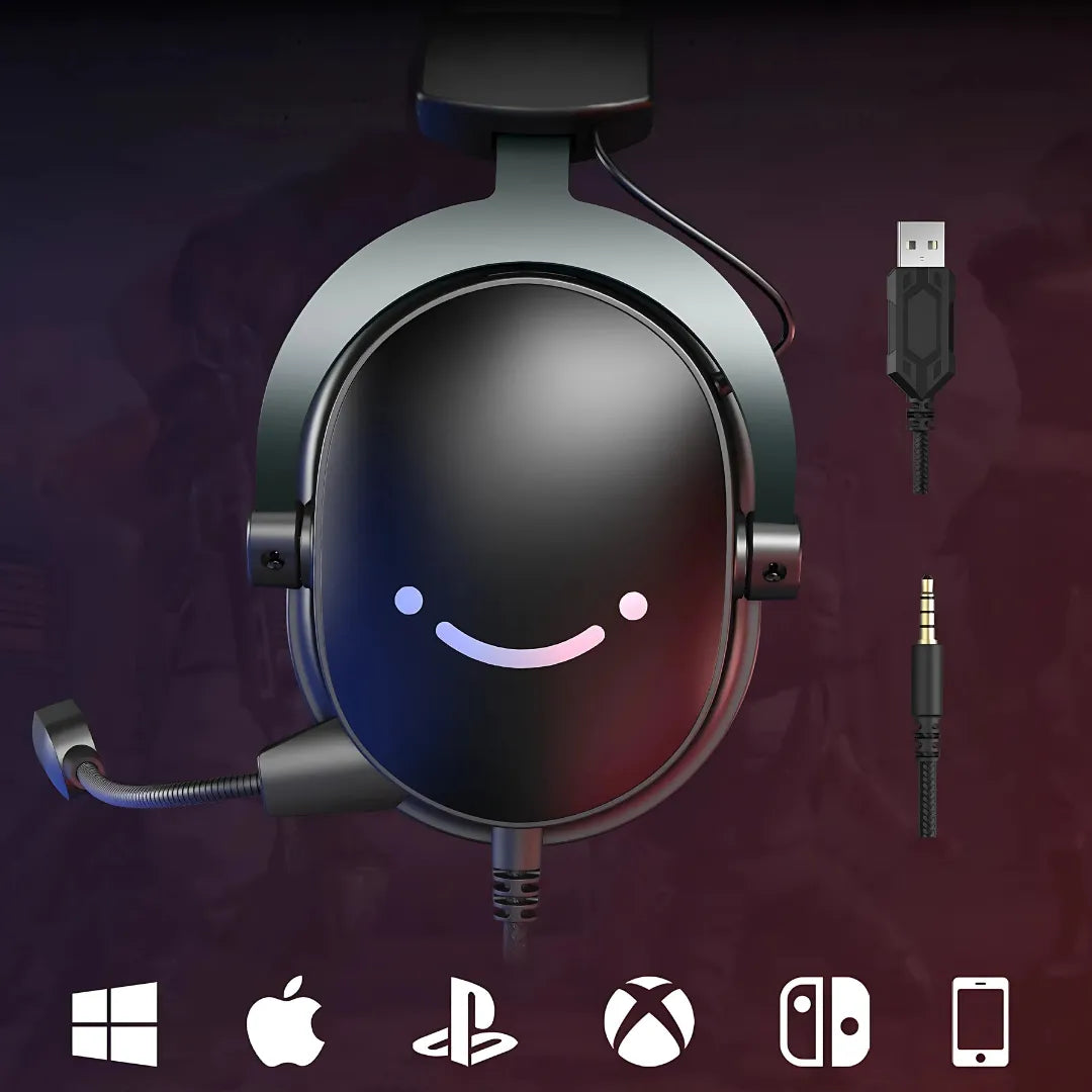 Fifine H9W Gaming Headset with 7.1 Surround Sound and Detachable Microphone