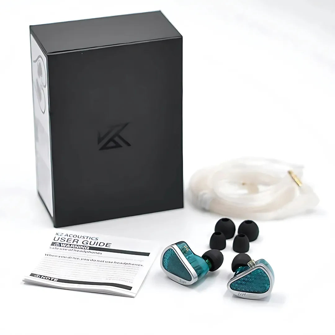 KZ16 PRO HiFi Earphones with 16 Balanced Armature Drivers and Silver-Plated Cable
