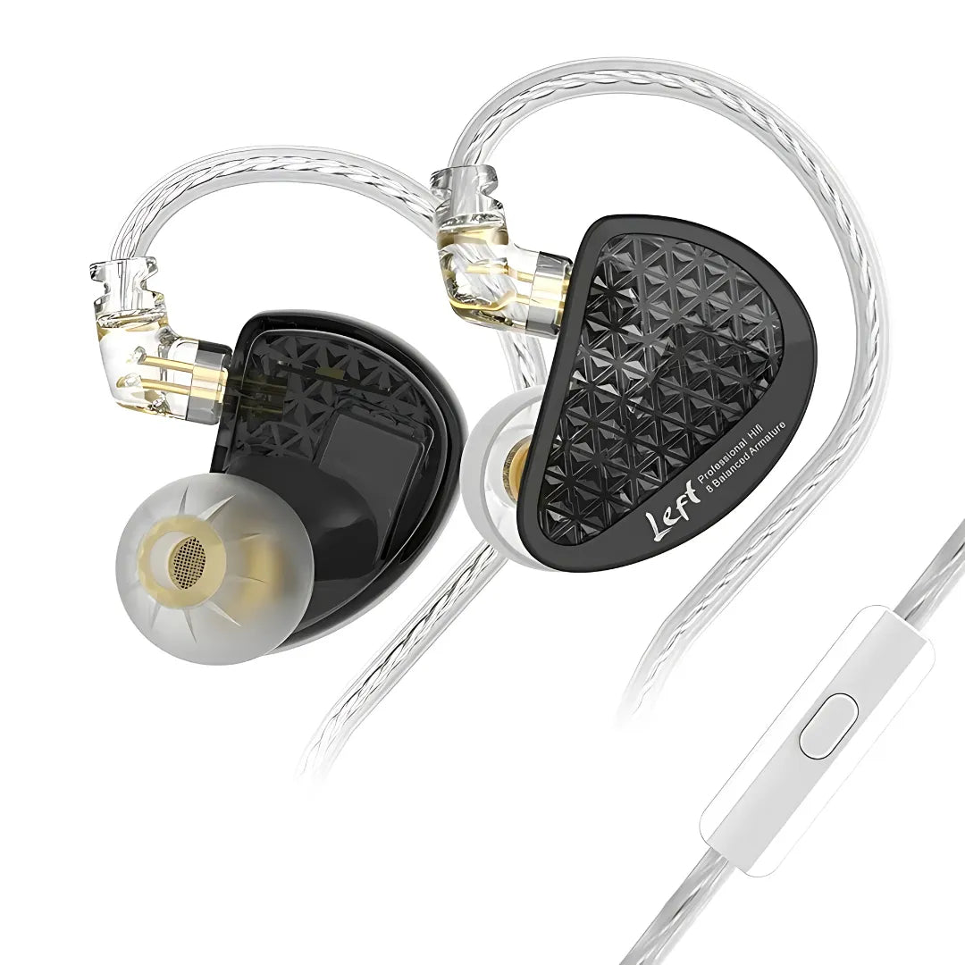 KZ16 PRO HiFi Earphones with 16 Balanced Armature Drivers and Silver-Plated Cable