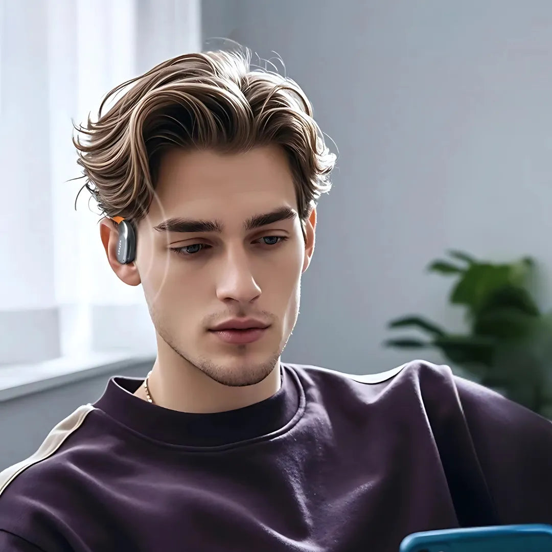 Lenovo Erazer XF31 Open Ear Bluetooth Headphones with AI, Translation in 75 Languages and Illuminated Hooks