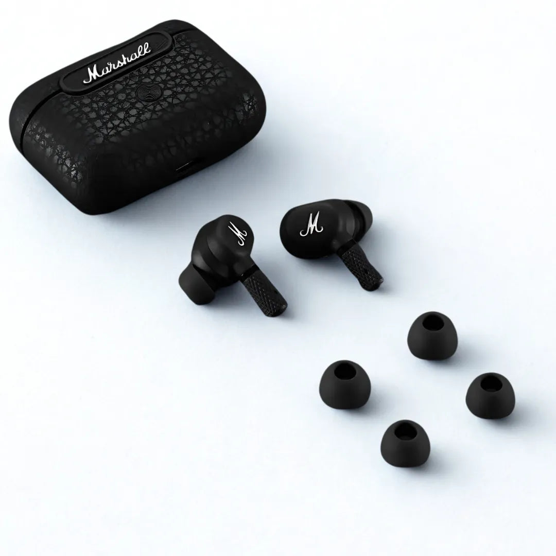 Marshall Motif ANC Earbuds with Active Noise Cancellation, Wireless Charging and 25-Hour Battery