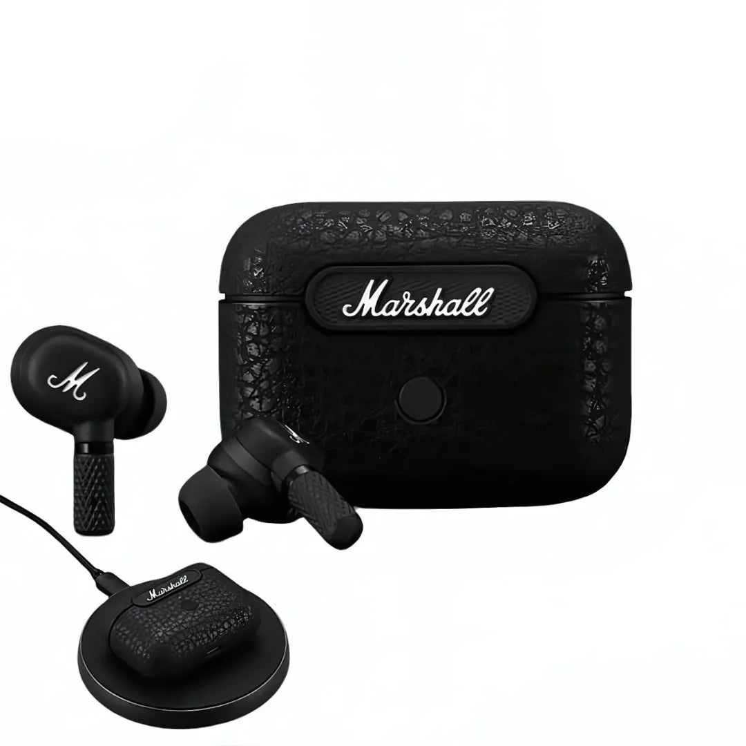 Marshall Motif ANC Earbuds with Active Noise Cancellation, Wireless Charging and 25-Hour Battery