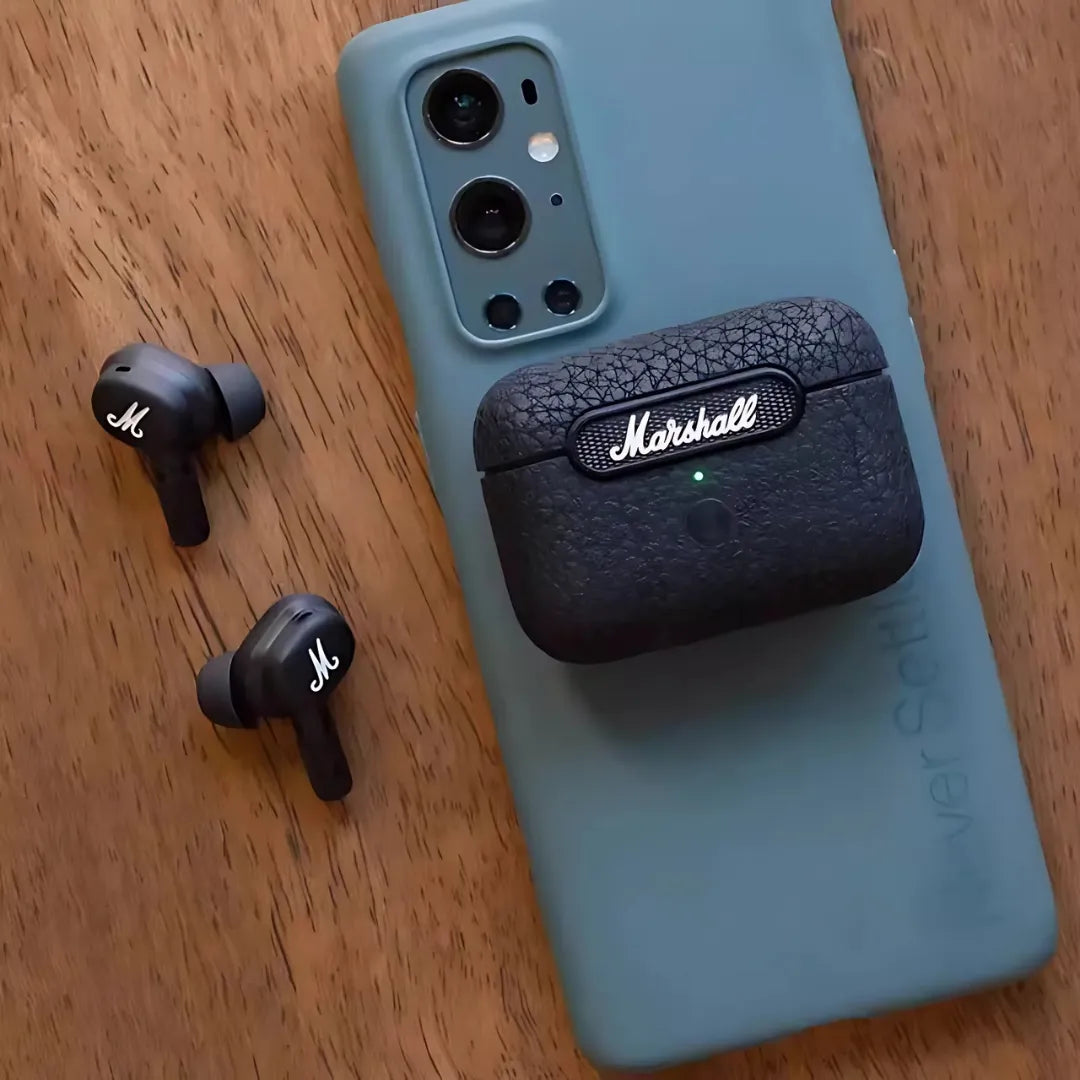 Marshall Motif ANC Earbuds with Active Noise Cancellation, Wireless Charging and 25-Hour Battery
