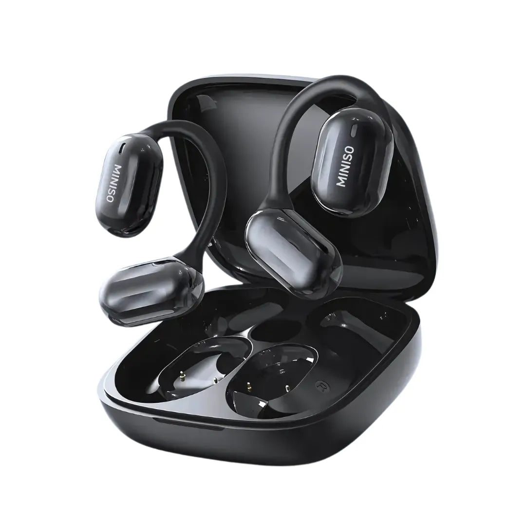 Miniso MS162 Translator Earbuds with Digital Display, Air Conduction and Instant Translation