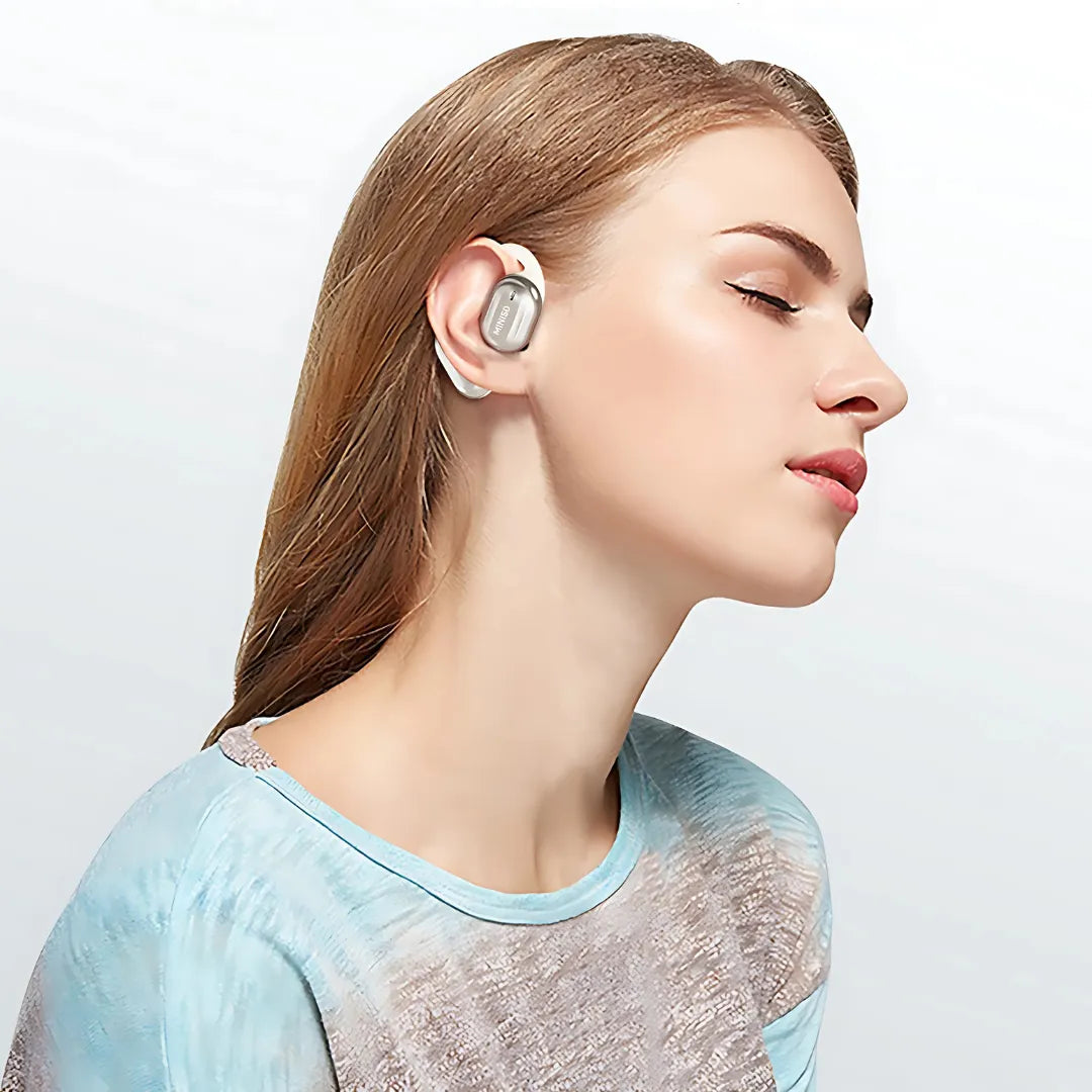 Miniso MS162 Translator Earbuds with Digital Display, Air Conduction and Instant Translation
