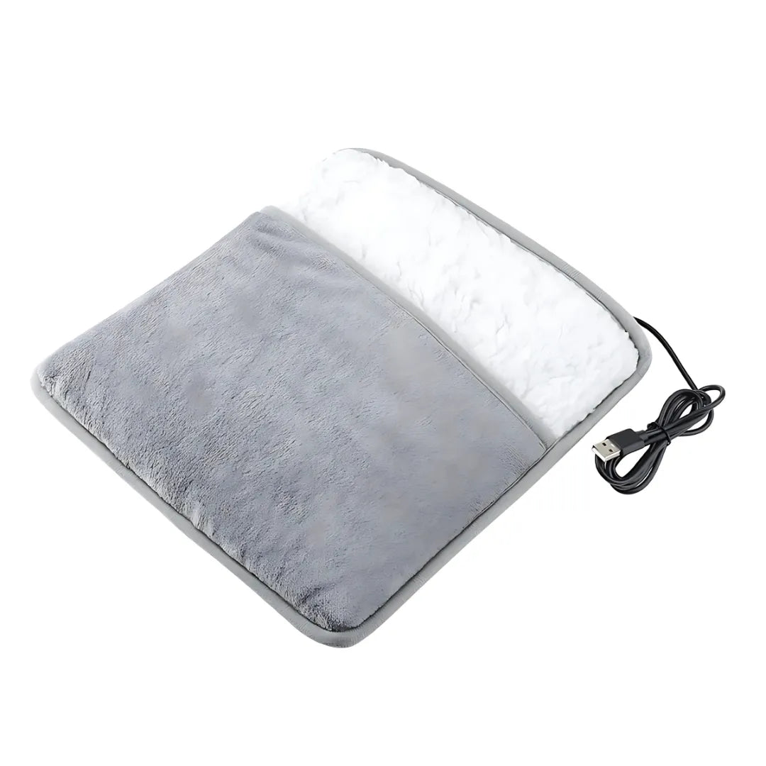 ThermaSoft Pad Electric Heated Foot Warmer USB Soft Flannel