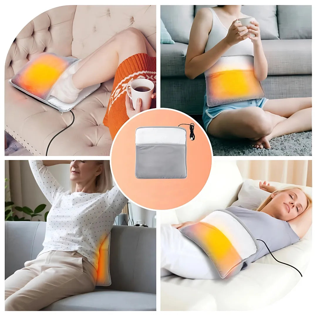 ThermaSoft Pad Electric Heated Foot Warmer USB Soft Flannel