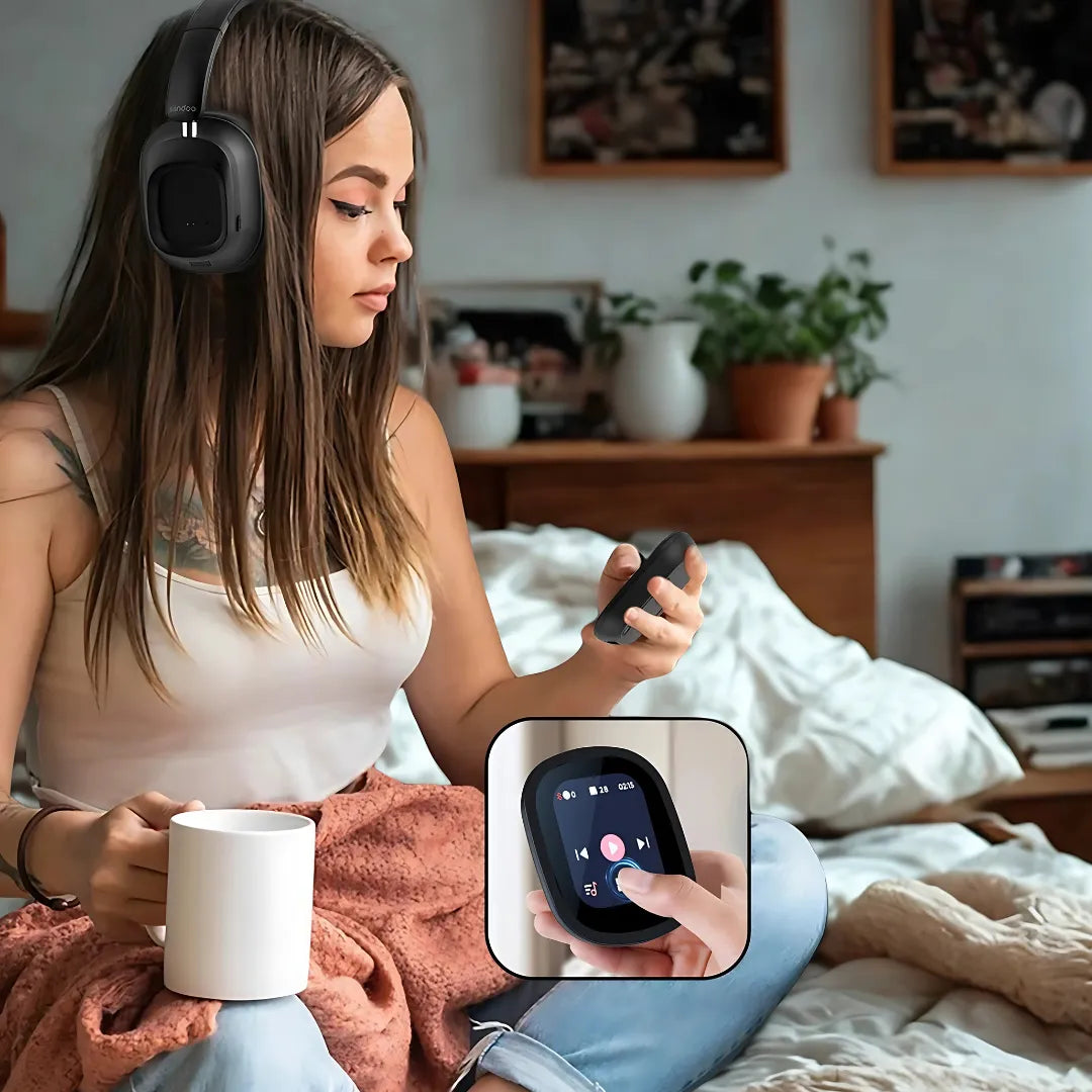Wireless Headset Siindoo JH-ANC930PLUS with Active Noise Cancelling, LED Display and 1GB MP3 Player